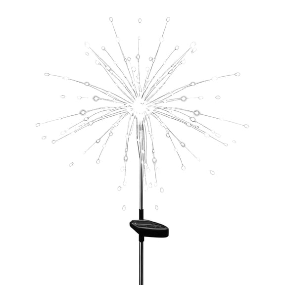 YAWUBT Solar Garden Lights Dandelions Lanterns Solar Firework Light Outdoor Waterproof Solar Powered Art Stake Twinkle Lights Outside Decor 90 LED Sparklers Light for Yard Pathway Decorations