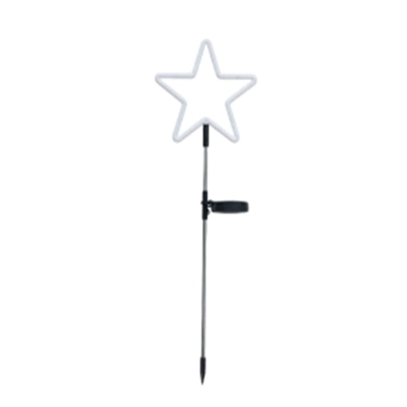 YAWUBT Solar Star Lights LED Neon Star Garden Stake Lights For Outdoor Decor