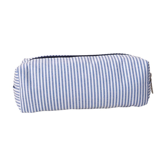 YAWUBT Striped Pencil Bag, Large Capacity Stationery Pouch | Preppy Aesthetic Multifunctional Design That Doubles as a Cosmetic Makeup Pouch or Travel Storage Bag