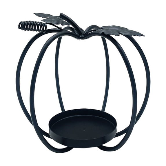 YAWUBT Thanksgiving Decorations for Home,Fall Pumpkin Lanterns Decorative, Indoor & Outdoor Wrought Iron Pumpkin Shape Tealight Candle Holder for Vintage Wedding Fall Halloween Decor