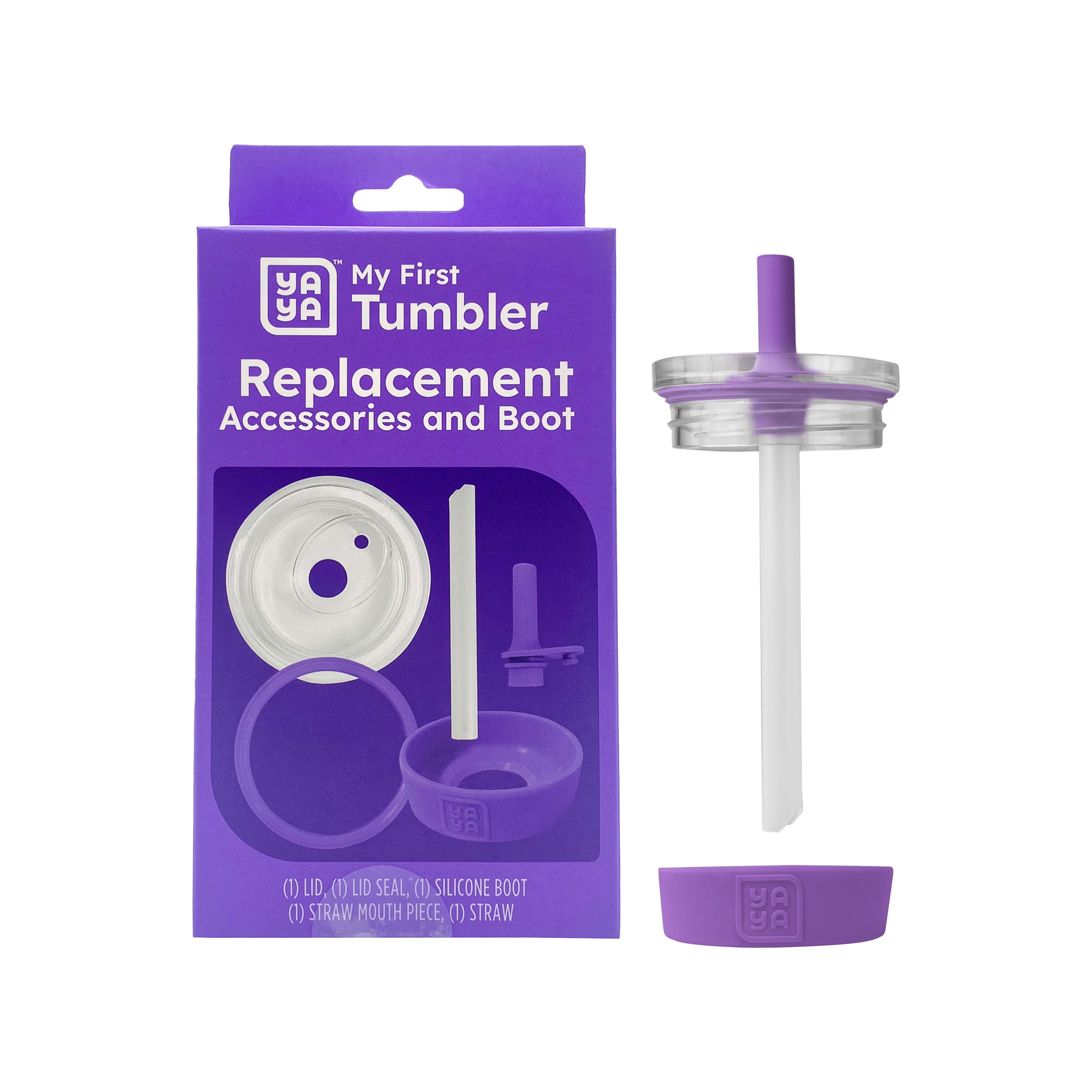 YAYA My First Travel Tumbler Replacement Accessories for Toddlers, Purple