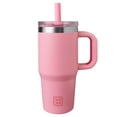 thumbnail image 1 of YAYA My First Travel Tumbler for Preschool & Kids 3+, Insulated Stainless Steel Tumbler with Reusable Silicone Straw & Spill-Proof Lid, Cup Holder Compatible, BPA-Free, 12oz, Pink, 1 of 10