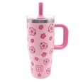 thumbnail image 1 of YAYA My First Travel Tumbler for Preschool & Kids 3+, Insulated Stainless Steel Tumbler with Reusable Silicone Straw & Spill-Proof Lid, Cup Holder Compatible, BPA-Free, 12oz, Floral, 1 of 8