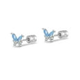 thumbnail image 1 of YAYAJAJU Butterfly Earrings for Women, 925 Sterling Silver Hypoallergenic Cute Tiny Butterfly Screw Stud Earrings, 18K Gold Plated Mini Animal Earrings Jewelry Lovely Gifts, 1 of 7