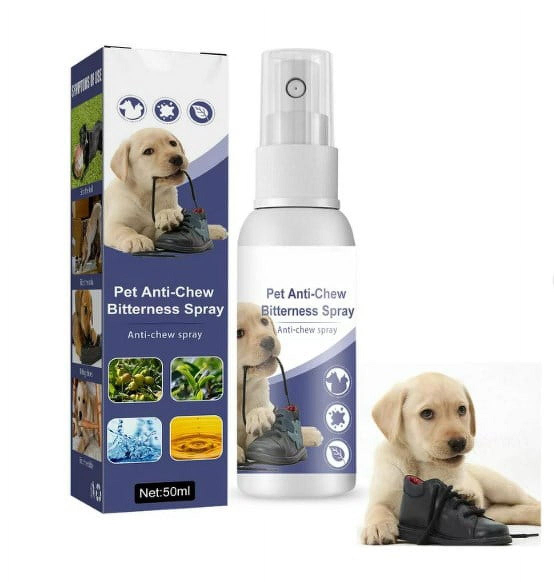 1Pack AntiChew Bitter Apple Spray for Dogs All Natural, Non Toxic