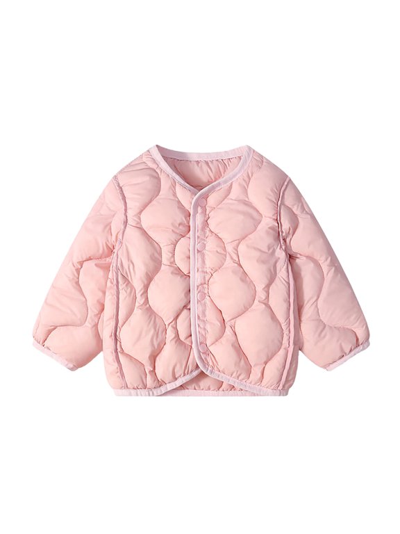 2026 New Children's Down Jacket In Children's Inner Bladder foreign Boy And Girl Baby Korean Version Of White Eiderdown Coat Size 3-4 Years, Pink