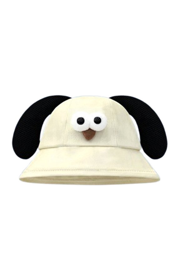 Adorable Cartoon Fisherman Sun Hat for Funny Lover Outdoor Summer Beach Wide Brim Cap With UPF 50 Sun for Gardening Travel Party,White