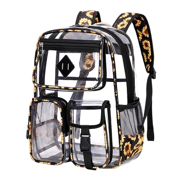 YAYUBA Back To School Backpack Transparent Large Capacity Backpack for Elementary And Middle 8 15