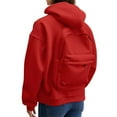 thumbnail image 1 of YAYUBA Backpack Hoodie for Men Women Zipper Cardigan Creative Hoodies Lightweight Travel Hooded Sweatshirts with Backpack, 1 of 7