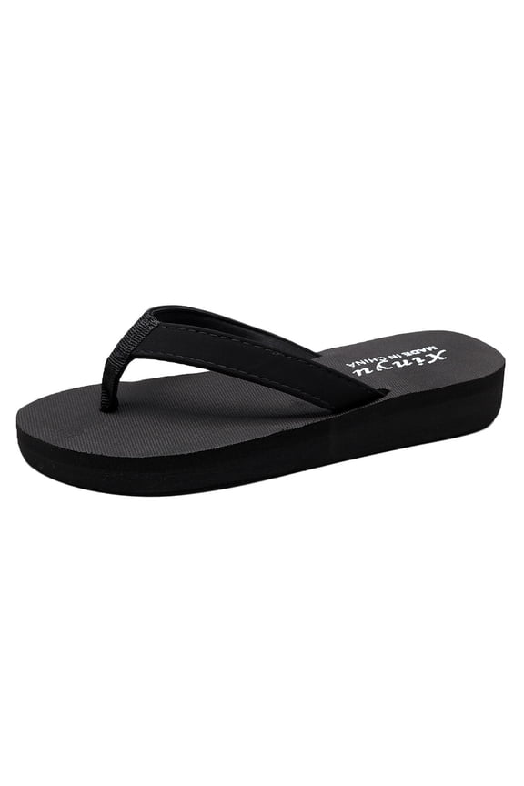 Beach Sandals For Woman Black,Women's Fashion Color Diamond Butterfly Flip Flops Casual Wedge Slippers