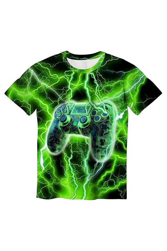 Boy Dinosaur Shirts 5t Crew Neck Solid Color Back To School Shirt Trendy Gentleman Tops Preppy Tee for Boys & Girls, 8-9 Years, Green