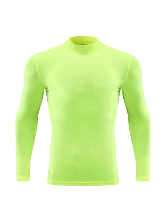 Boys Compression Shirt, Youth Long Sleeve Sport Undershirts, Kids Quick Dry Athletic Base Layer for Football Baseball