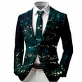 thumbnail image 1 of YAYUBA Boys Jacket Christmas Suit for Boy Christmas Boys Print Jacket Festive Holiday For Kids Party Formal Wear Outfit Elegant Textured Design Cozy Warm, 1 of 4