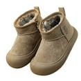 thumbnail image 1 of YAYUBA Boys Snow Boots Size 11,Kids Winter Snow Boots Lined Casual Booties for Toddler Boys And Girls Age 18 Months To 9 Years,Green, 1 of 8
