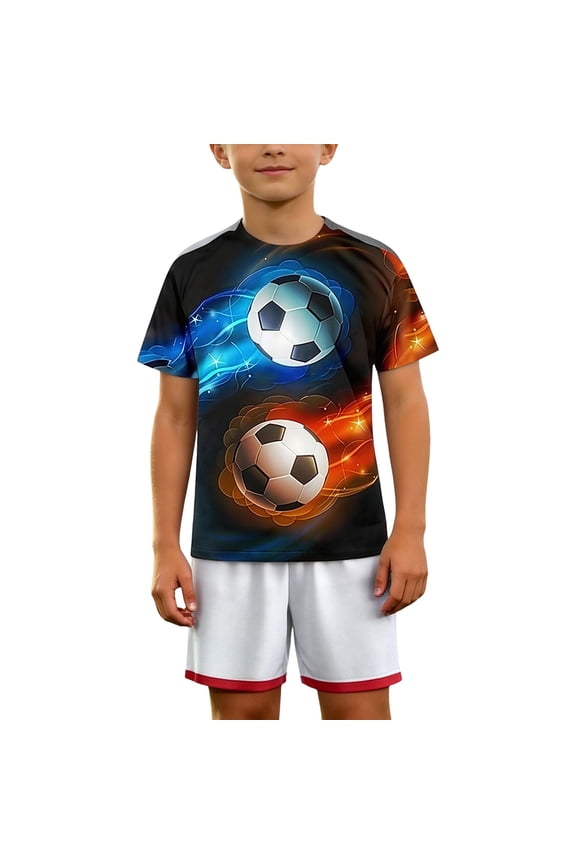 Boys T Shirts Crew Neck Letter Graphic Printed Back To School Shirt Cute Vacation Tops Preppy Toddler Baby Boy Clothes, 9-10 Years, Black
