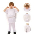 thumbnail image 1 of YAYUBA Children's Angel Cos Character Dress Up Party Holiday School Children Wedding Flower Girl Outfits Top Trousers Three Piece Set, 1 of 8