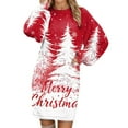 thumbnail image 1 of YAYUBA Christmas Sweater Dress Womens Sweater Vest Dress Pattern Knitted Pullovers Sweaters V Neck Tank Sweater Dress with Pockets, 1 of 6