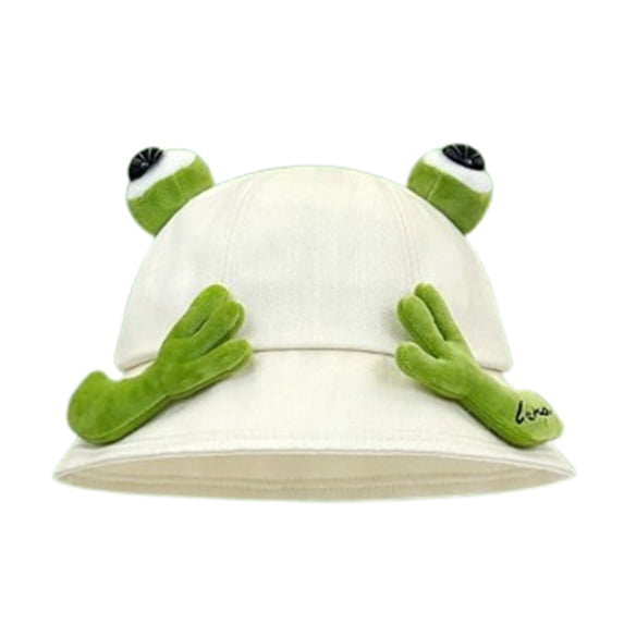YAYUBA Funny Cartoon Sun Hat for Outdoor Summer Beach Wide Brim Fisherman Cap With UPF 50 Sun for Gardening Travel Party,Beige