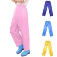 thumbnail image 1 of YAYUBA Kids Rain Pants, Lightweight Waterproof Pants for Boys & Girls, Pink, 10-12 Years, 1 of 5