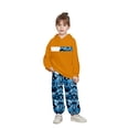 thumbnail image 1 of YAYUBA Kids Sweatsuit Boys Graphic Long Sleeve Hoodie Pullover Tops and Pants Casual Fall Clothes for Boys, 1 of 4