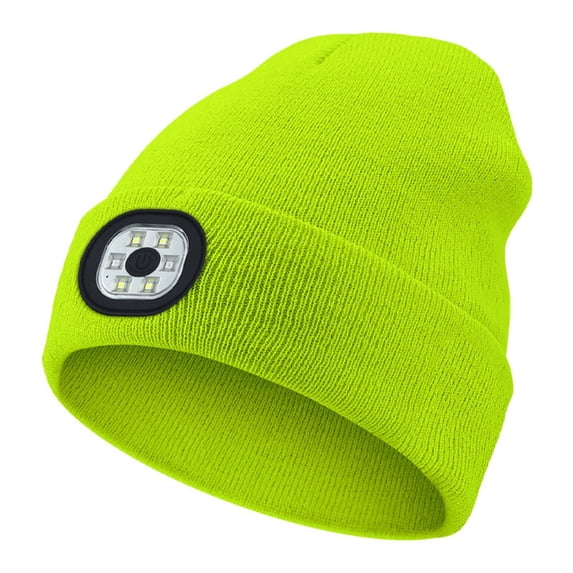 YAYUBA LED Hat Rechargeable USB Running Light,Green