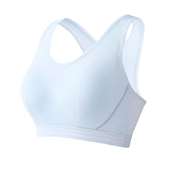 YAYUBA Little Girl Bras With Pads,Girls' High-Impact Sports Training Bra, Breathable Racerback Puberty Bra for Teens