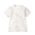 thumbnail image 1 of YAYUBA Little Girl Shirts Letter Graphic Printed Round Neck Back To School Shirt Funny Summer Tops Preppy Shirts for Teen Kids, 6-7 Years, Beige, 1 of 5