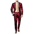 thumbnail image 1 of YAYUBA Men's Casual Lapel Blazer Valentines Day Suit Muticolor Button Business Jacket Regular Fit Sports Coats Jackets for Prom,Party,Dinner, 1 of 5
