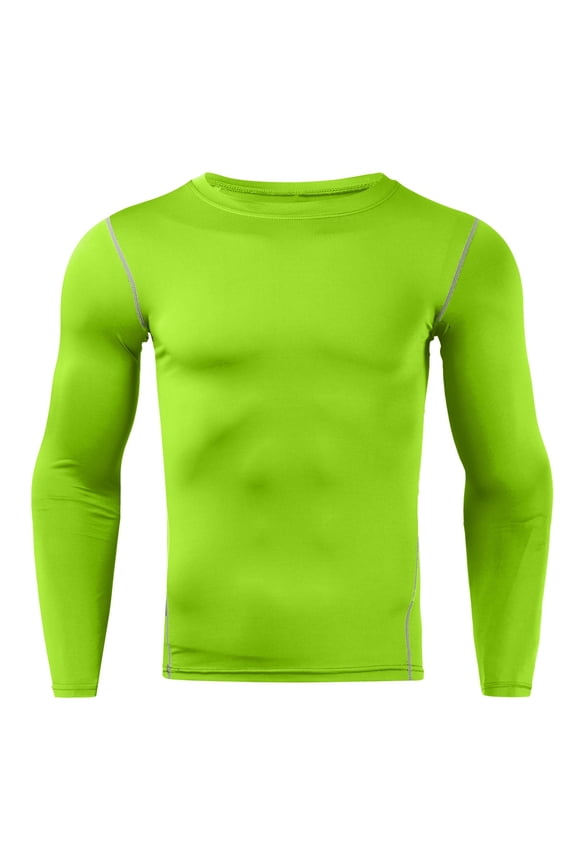 Men's Compression Long Sleeve Shirt, Athletic Base Layer for Running Workout, Undershirt Sport Quick Dry Tops
