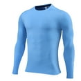 thumbnail image 1 of YAYUBA Men's T-Shirts Cotton Neck Thermal Shirts Long Sleeve Pullover Underwear Shirts Base Layer Thermal Tops, 1 of 8