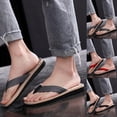 thumbnail image 1 of YAYUBA Mens Beach Sandals Red,Fashion Spring And Summer Men Flip Flops Flat Bottom Lightweight Non Wood Grain Casual Style Beach, 1 of 9