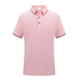 thumbnail image 1 of YAYUBA Mens Golf Shirts Short Sleeve Classic Button V Neck Big and Tall Pullover Golf Polo T Shirts Quick Dry Oversized Slim Fit Casual Weekend Wear, 1 of 2