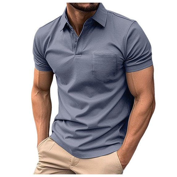 YAYUBA Mens Polo Shirts 3xl Button Up V Neck Big and Tall Pullover Golf Polo T Shirts Quick Dry Comfy Oversized Casual Golf Tops