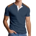 thumbnail image 1 of YAYUBA Mens Polo Shirts Button Down V Neck Big and Tall Ribbed Knitted Shirt Quick Dry Regular Fit Loose Fit Streetwear, 1 of 6