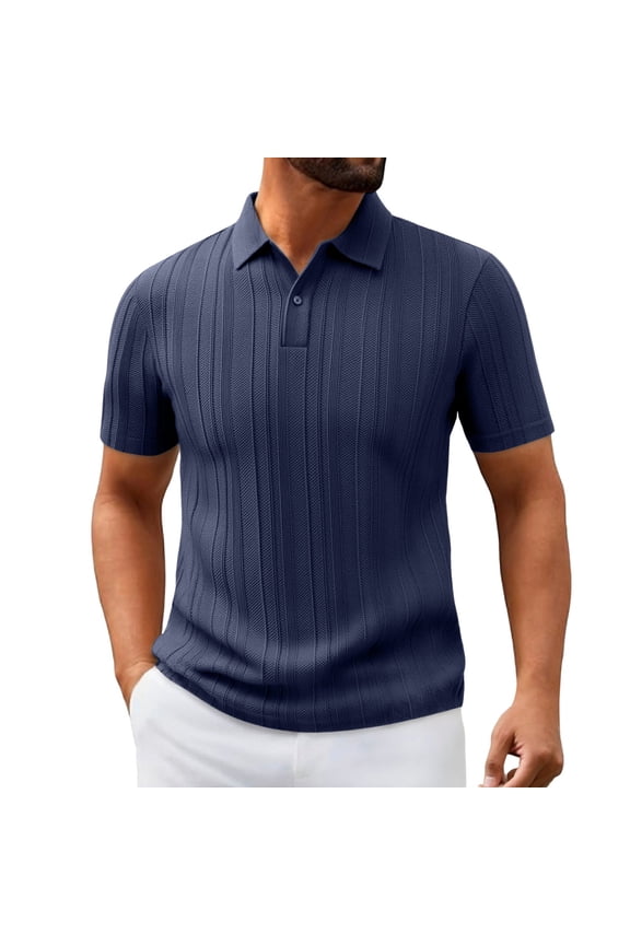 Mens Polo Shirts Slim Fit Basic Tee Button Collar Crew Neck Big and Tall Gym Apparel Quick Dry Relaxed Fit Relaxed Fit Streetwear