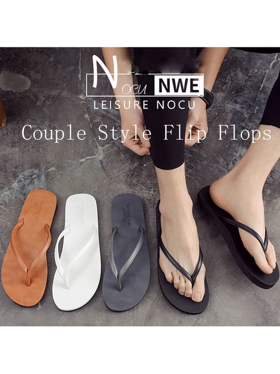 Mens Sandals Black,foreign Trade Flip Flops for Couple Beach Slippers for Men And Momen Summer Non External Wearing With Toe