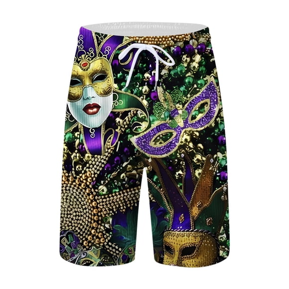 YAYUBA Mens Swim Trunks 5 Inch with Compression Liner Quick Dry Gradient Mens Bathing Suits Loose Beach Swimming Shorts for Men