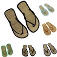 thumbnail image 1 of YAYUBA Platform Sandals Women Orange,Flip Sandals Flop Silent Rattan Flat Comfortable Women Slippers Women's slipper, 1 of 6