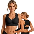 thumbnail image 1 of YAYUBA Posture Correcting Bra Front Closure Cross-Back Wireless Posture Bra for Women, Seamless Breathable, 1 of 7