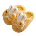 thumbnail image 1 of YAYUBA Slippers For Girls Size 1,Winter Non- Warm Indoor Slippers for Girls Cozy Home Footwear with Cute Designs,1,Yellow, 1 of 3