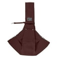 thumbnail image 1 of YAYUBA Small Dog Carrier Sling Dog Sling Carrier for Small Dogs Puppies Cats, Big Pouch Safety Leash Pet Sling Carrier for Walking Outdoor Travel,Coffee, 1 of 3
