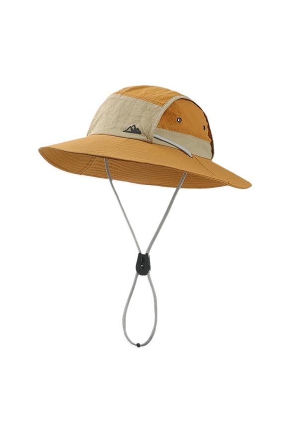 Summer Sun Wide Brim Cape Hat for Women,Orange