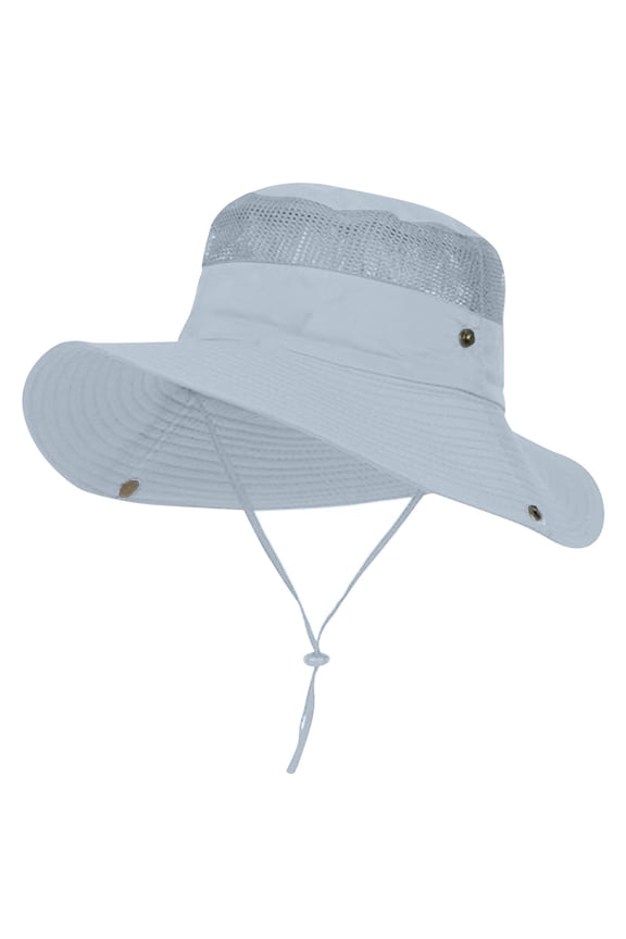 Sun Hats for Men Women Fishing Hat UPF 50+ Breathable Wide Brim Summer Hat,Grey