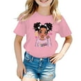 thumbnail image 1 of YAYUBA T-Shirts for Girls 9-10 Solid Color Crew Neck Back To School Short Sleeve Tee for Toddler Soft Funny Tees Preppy Summer Clothes for Girls, 3-4 Years, Pink, 1 of 5