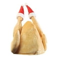 thumbnail image 1 of YAYUBA Thanksgiving Roasted Turkey Hat, Plush Turkey Cap for Kids Women and Men Thanksgiving Party Cosplay Costume Dress Up Party, 1 of 3