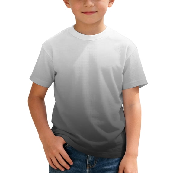 YAYUBA Toddler Boy Fall Tops 4t Round Neck Letter Print Back To School Shirt Comfortable Pullover Tops Preppy T-Shirt Boys & Girls Shirts, 12-13 Years, Light Gray2