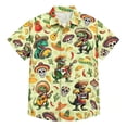 thumbnail image 1 of YAYUBA Toddler Shirt Boys 5t Round Neck Letter Graphic Printed Back To School Short Sleeve Tee for Toddler Soft Pullover Tops Preppy Kids Summer Clothing, 5-6 Years, Green, 1 of 2
