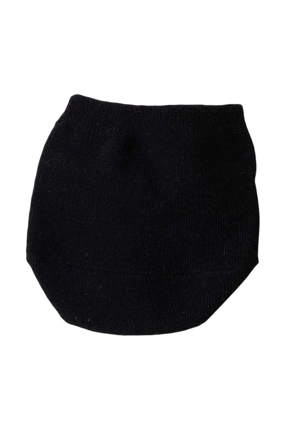 Toe Socks Womens for Mules, Half Socks Toe Topper Covers No Show Invisible Non- Liners for Clogs Black