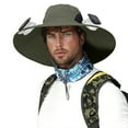 thumbnail image 1 of YAYUBA USB Charging Detachable Solar Charging Fan Embedded Large Brimmed Hat Summer Outdoor Sun Hat Men's Hiking And Fishing Hat, 1 of 6