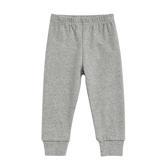 YAYUBA Unisex Toddler Jogger Pants Kids Cotton Elastic Waist Winter Baby Sweatpants Pants, Pink, 6-12 Months